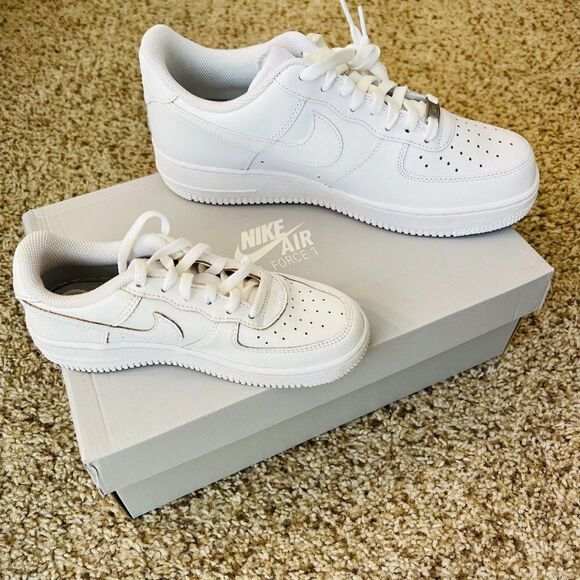 Nike kid's Custom Air Force 1 Black & White Splatter Sneakers NWB - Picture 7 of 7